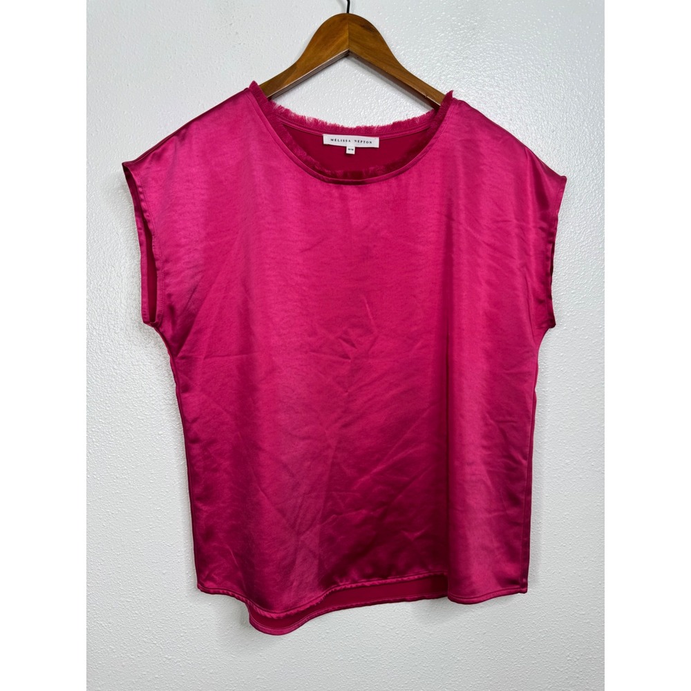 Melissa Nepton Hot Pink Blouse Size Medium